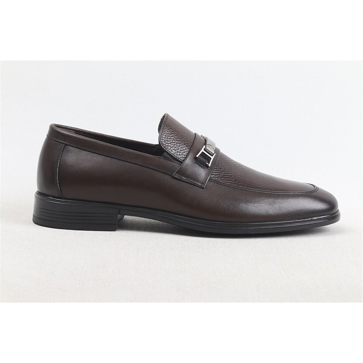 ULUS 1415 SİYAH LOAFER TOKALI KAUÇUK TABAN AYAKKABI