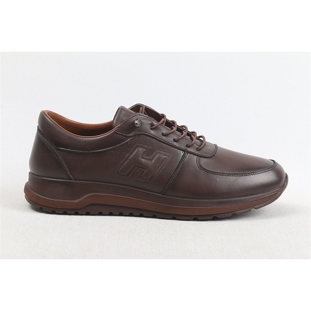 ULUS 2003 KAHVE H LOGOLU SNEAKER SPOR AYAKKABI