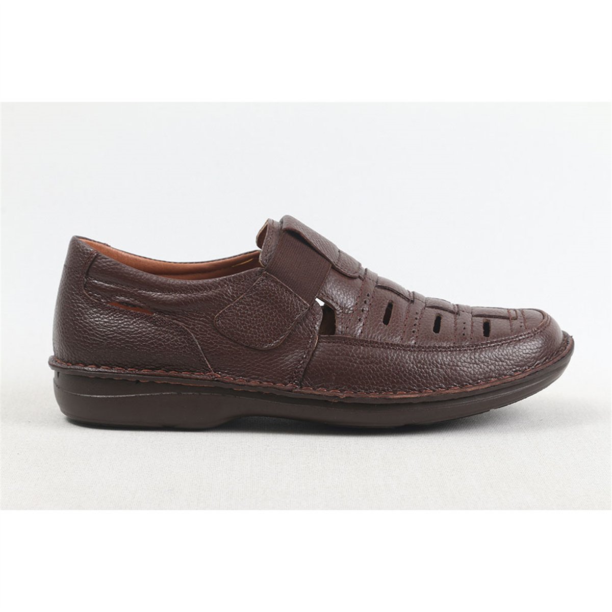 ULUS 2115-10 KAHVE SANDALET POLİ