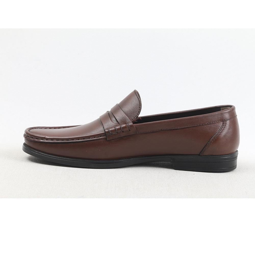 ULUS 2246-2 KAHVE POLİ LOAFER AYAKKABI