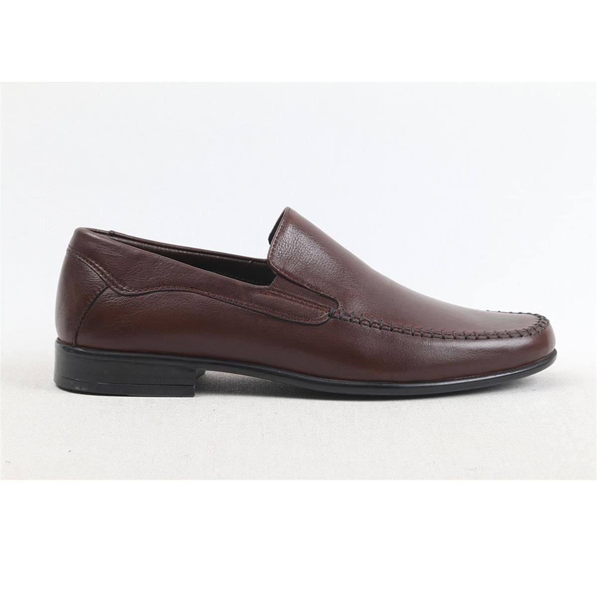 ULUS 2246 SADE KAHVE LOAFER AYAKKABI