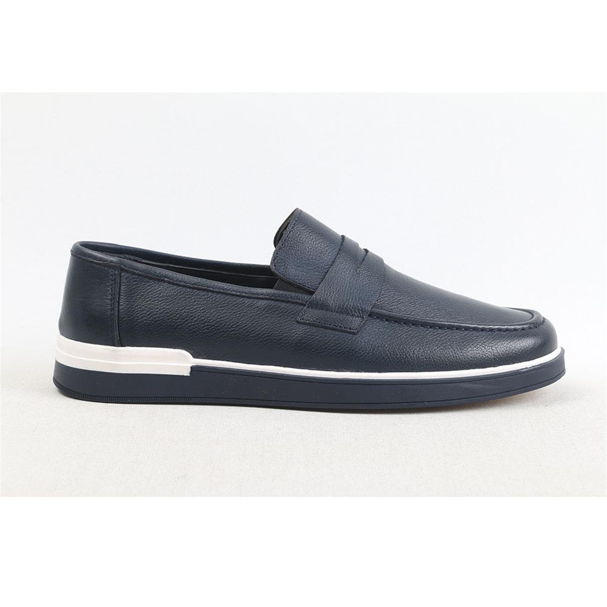 ULUS 252 FİYONKLU LACİVERT LOAFER AYAKKABI