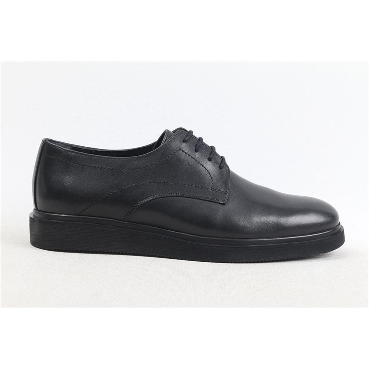ULUS 4006 POLİ SİYAH DÜZ BAĞLI CASUAL AYAKKABI