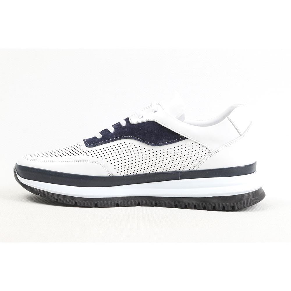 ULUS 557 DELİKLİ BEYAZ SNEAKER SPOR AYAKKABI