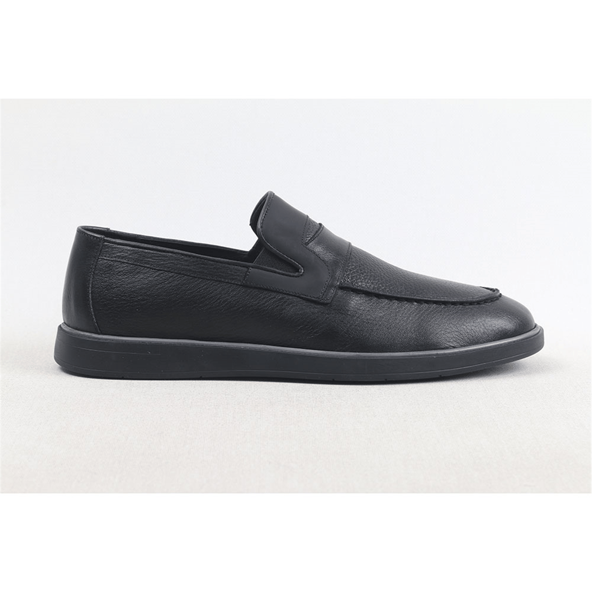 ULUS 861 KUŞAKLI SİYAH LOAFER AYAKKABI