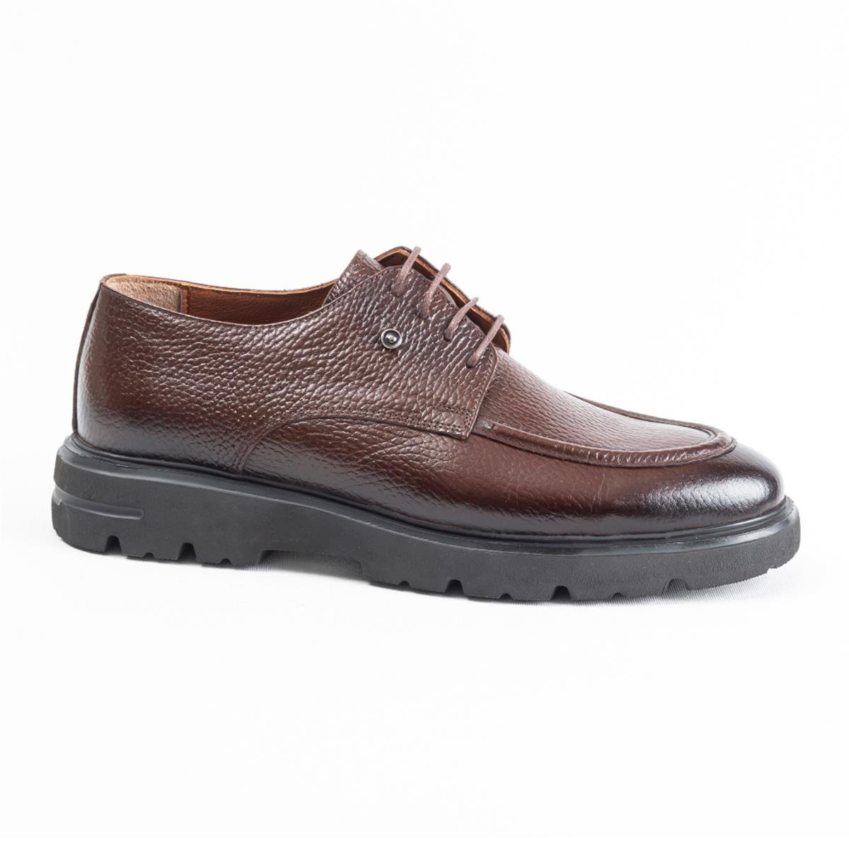 Ulus E-22 Fitilli Kahve Eva Loafer Ayakkabi