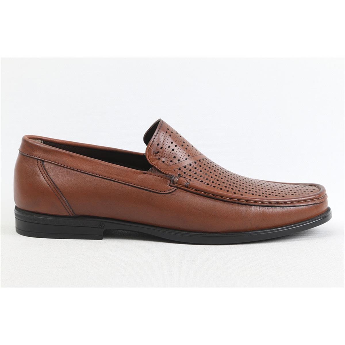 ULUS T-73-1 DELİKLİ TABA LOAFER AYAKKABI