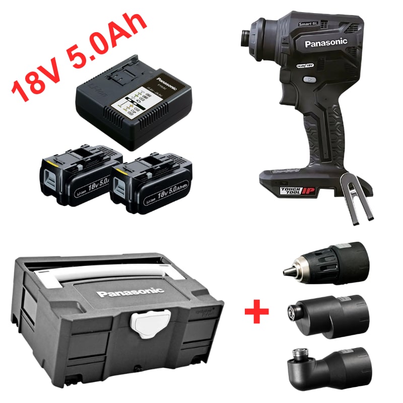 PANASONIC EY1DD2LJ2G Akülü Vidalama (18V-5.0Ah Pil Seti - Systainer Çanta)