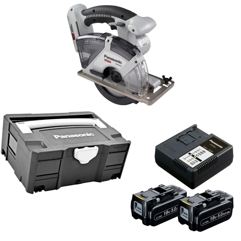 PANASONIC EY45A2XMT-LJ2G Akülü Metal Kesici (18V-5.0Ah Pil Seti - Systainer Çanta)
