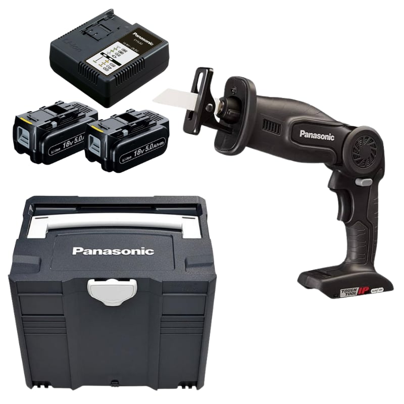 PANASONIC EY47A1LJ2G Akülü Tilki Kuyruğu Testere (18V-5.0Ah Pil Seti - Systainer Çanta)