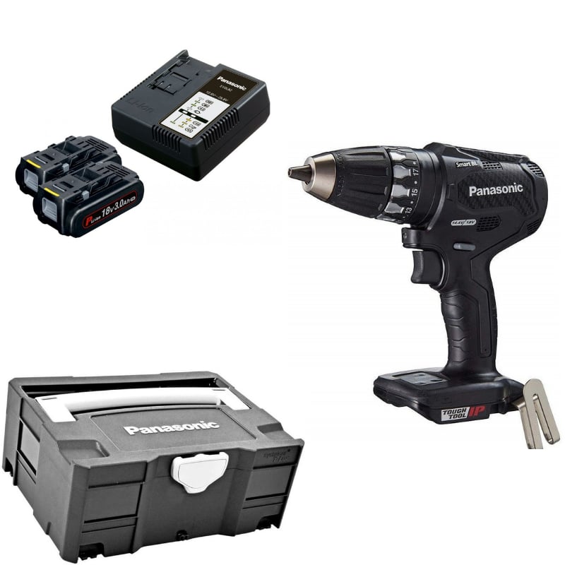 PANASONIC EY79A3PN2G Akülü Darbeli Matkap (18V-3.0Ah Pil Seti - Systainer Çanta)