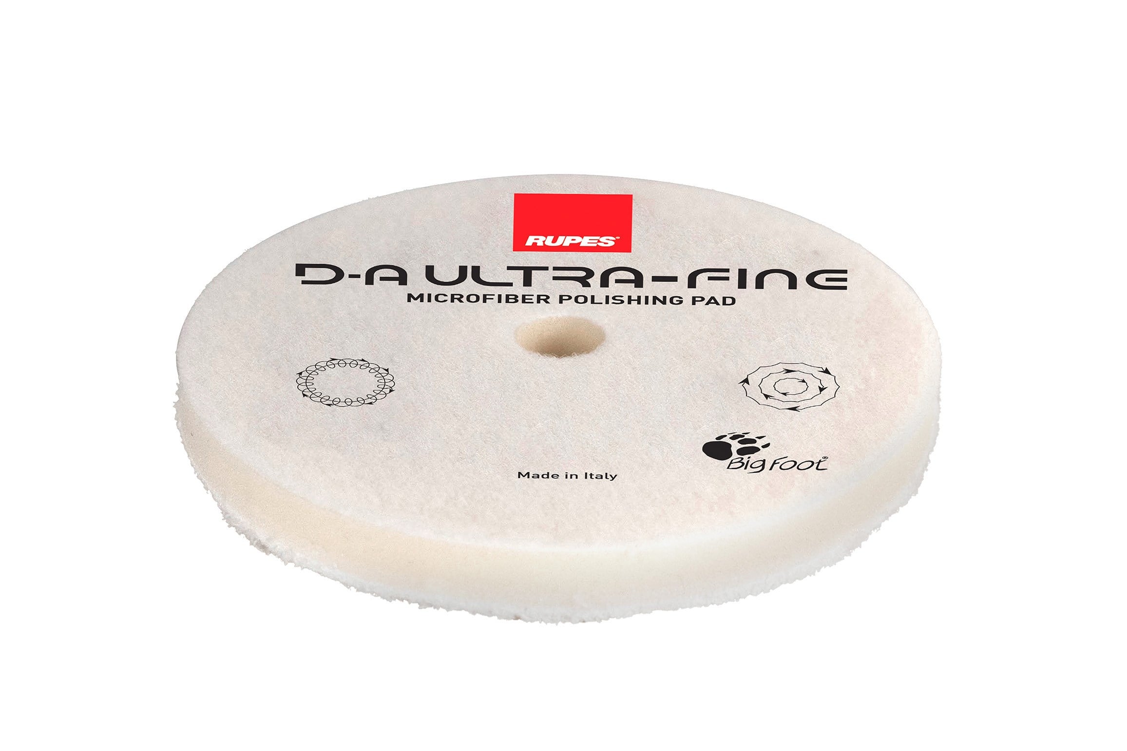 RUPES Ultra İnce Mikrofiber Polisaj Pedi Beyaz Ø130 mm