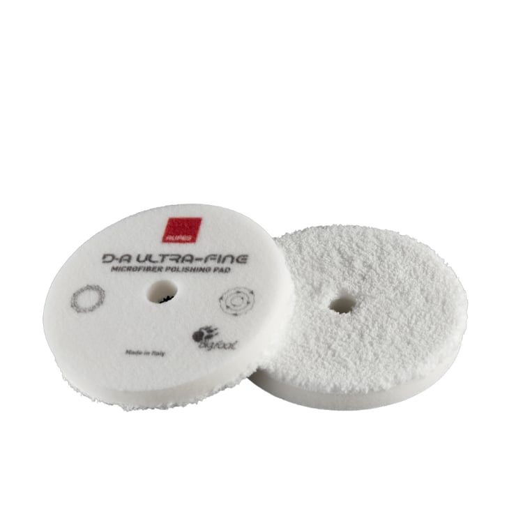 RUPES Ultra İnce Mikrofiber Polisaj Pedi Beyaz Ø130 mm