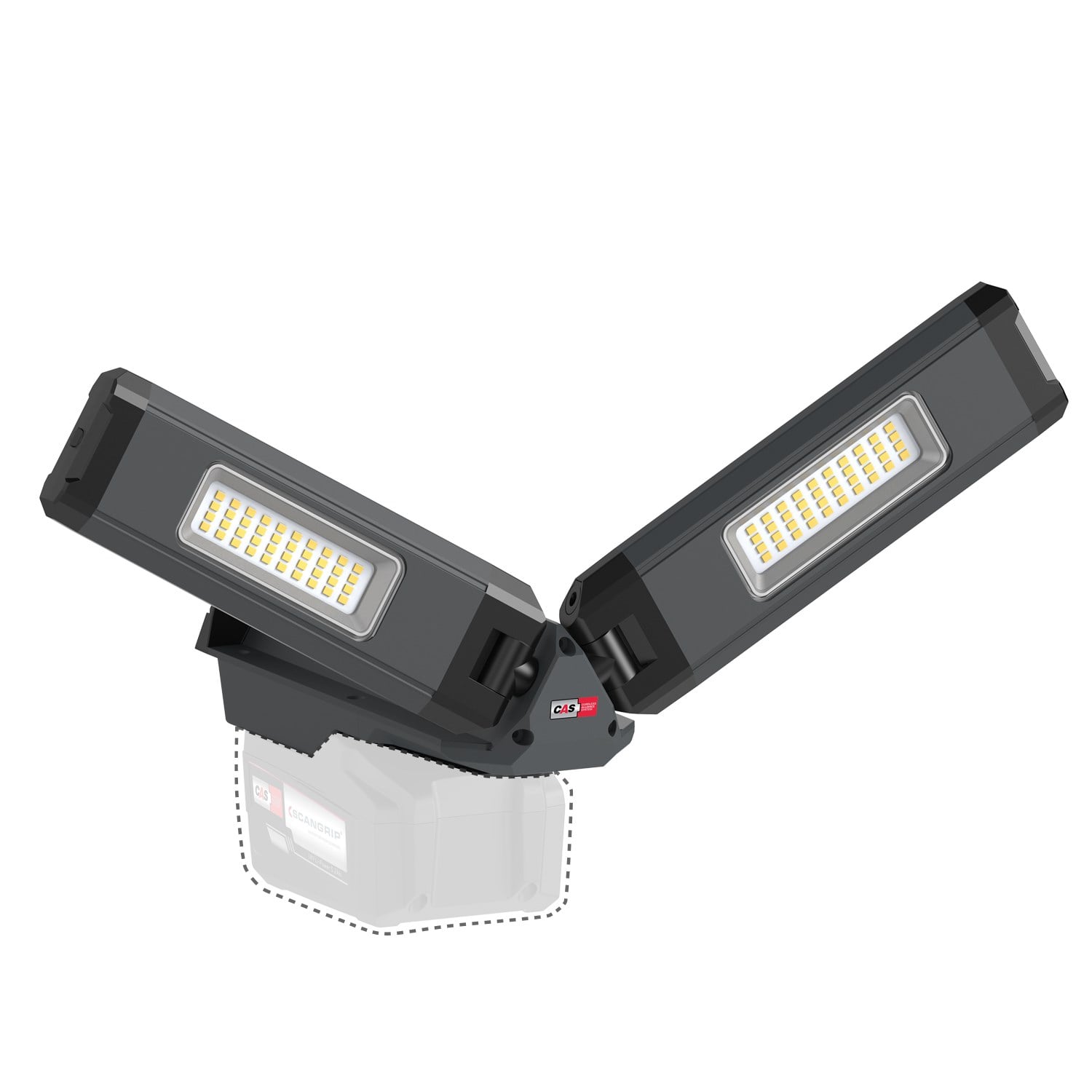 SCANGRIP DUO CONNECT Çift Başlı Akülü LED Çalışma Lambası (2500 Lümen)