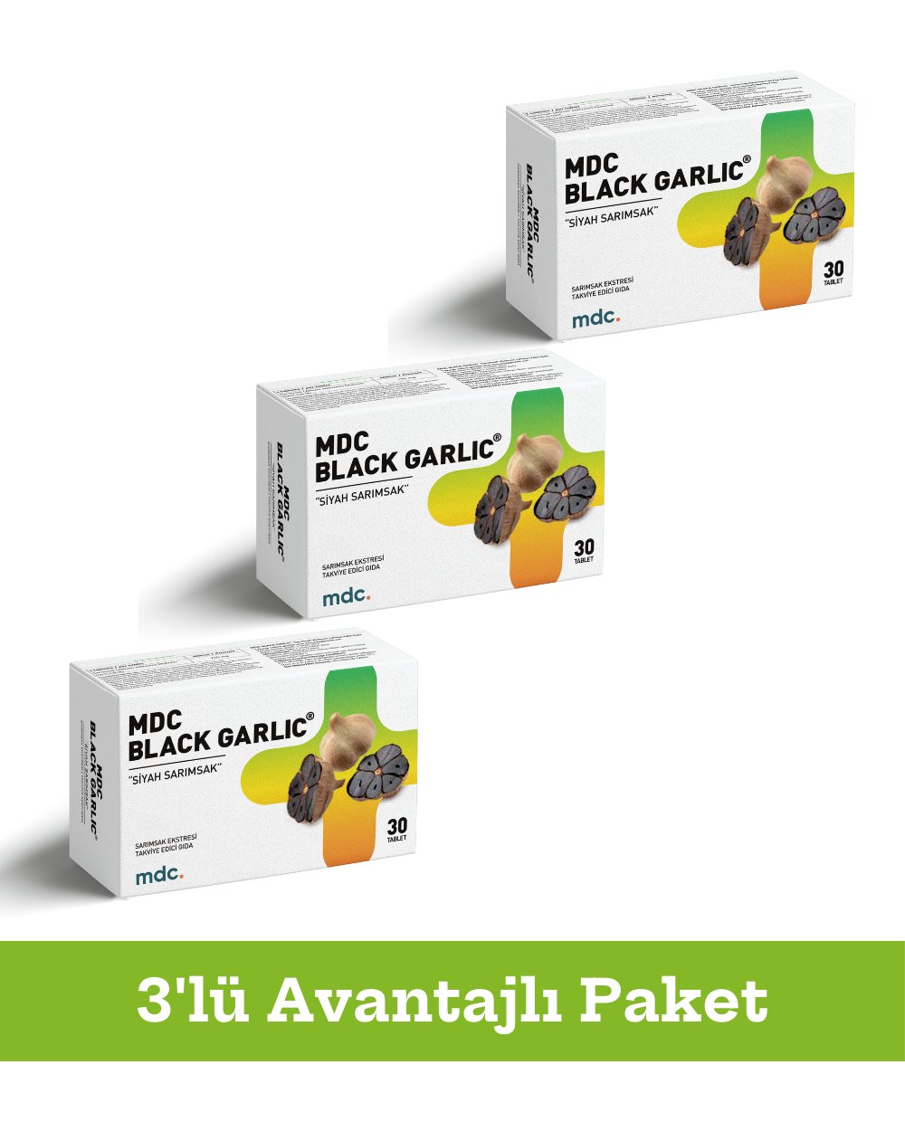 Black Garlic 30 Tablet 3'lü Paket