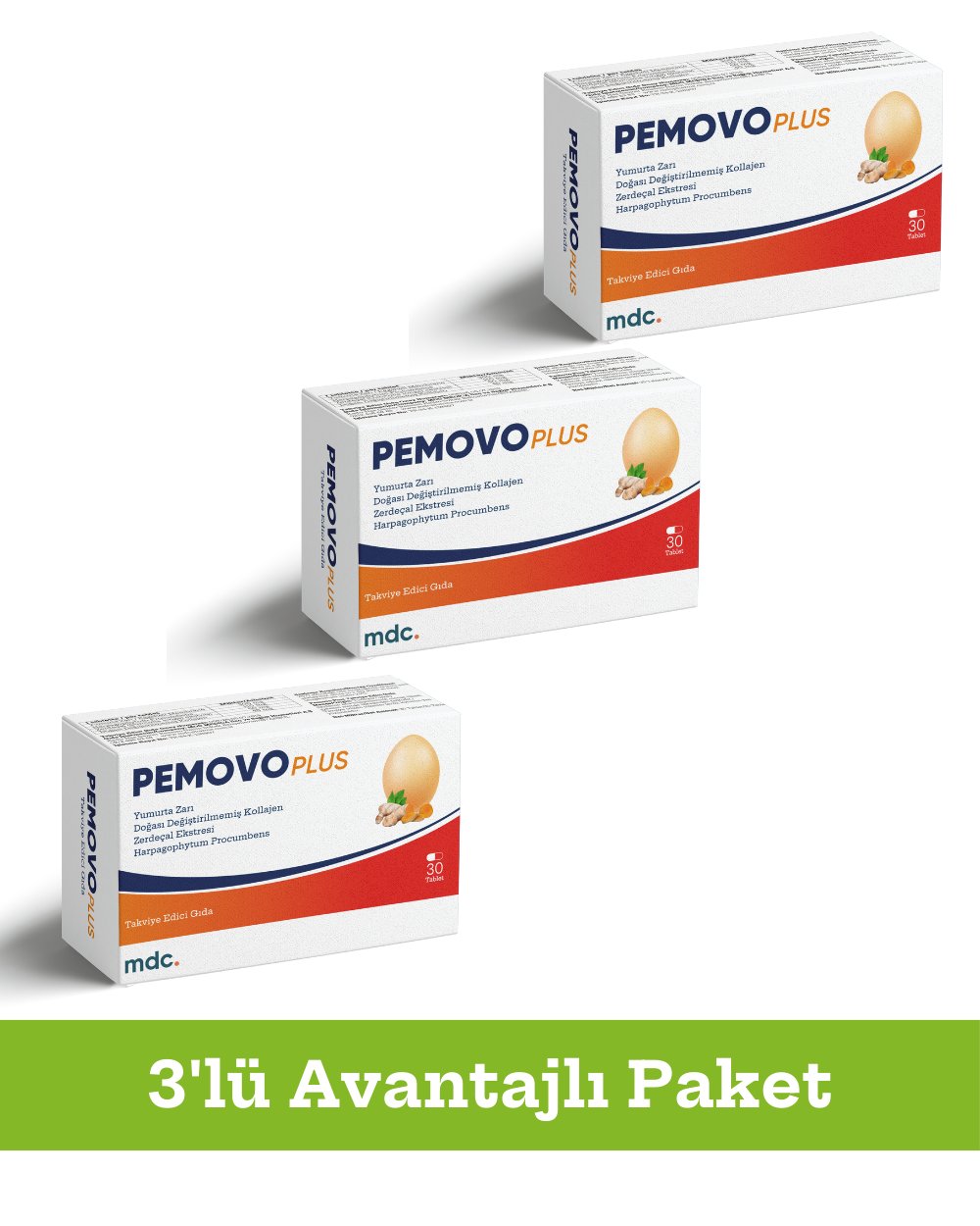 Pemovo Plus 30 Tablet 3'lü Paket