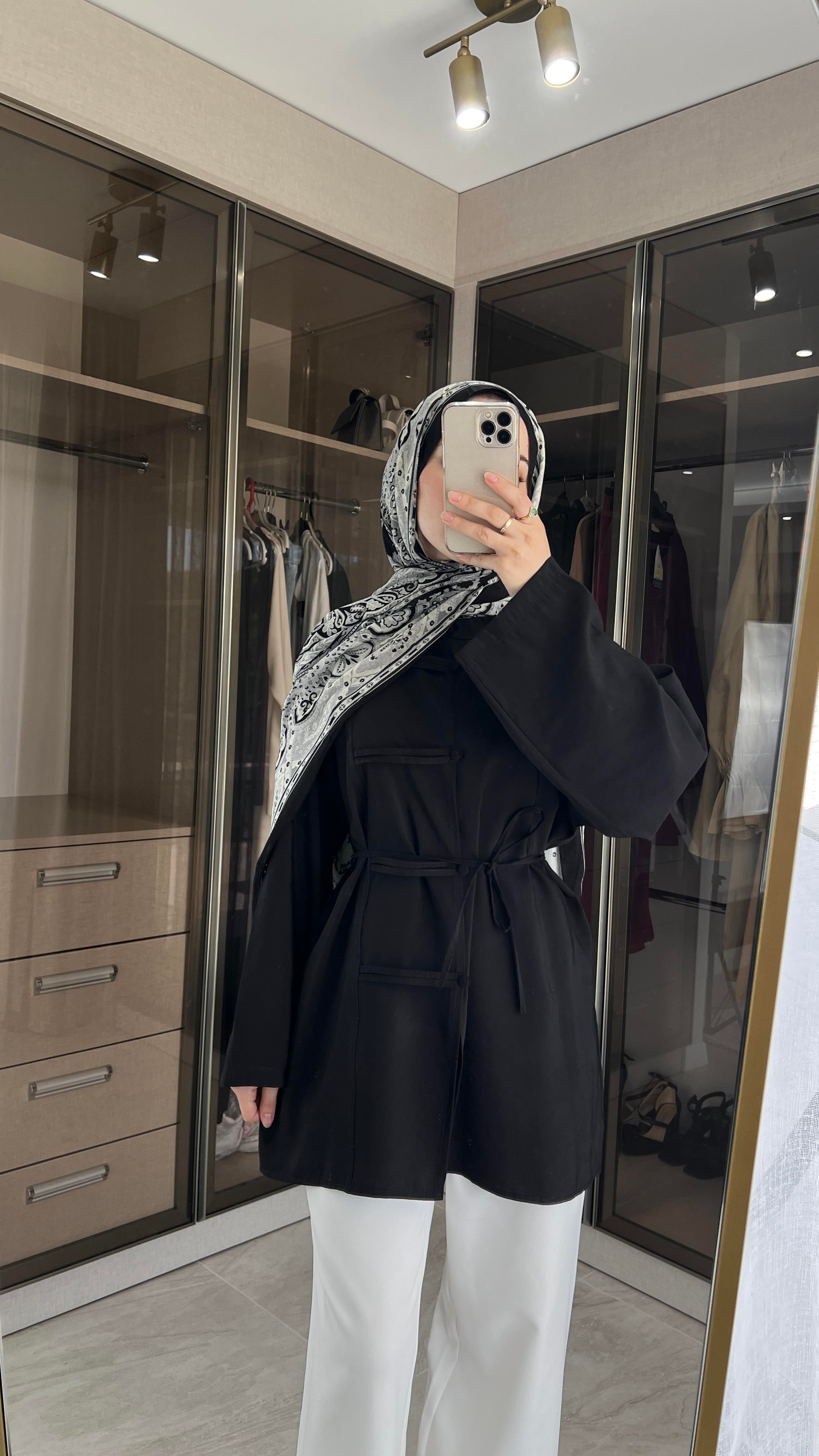 Zen Düğmeli Gömlek Siyah