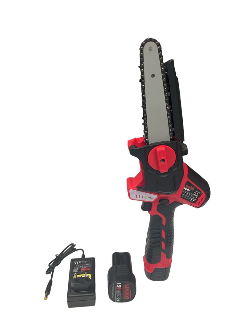 ABM Kingson Akülü Budama Testeresi – 18V – 6Ah – LED Ekranlı – Otomatik Zincir Yağlamalı