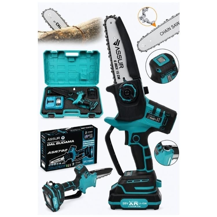 ASSUR Assur-18v-Bt2 Akülü Budama Testeresi Kızaklı 15 cm