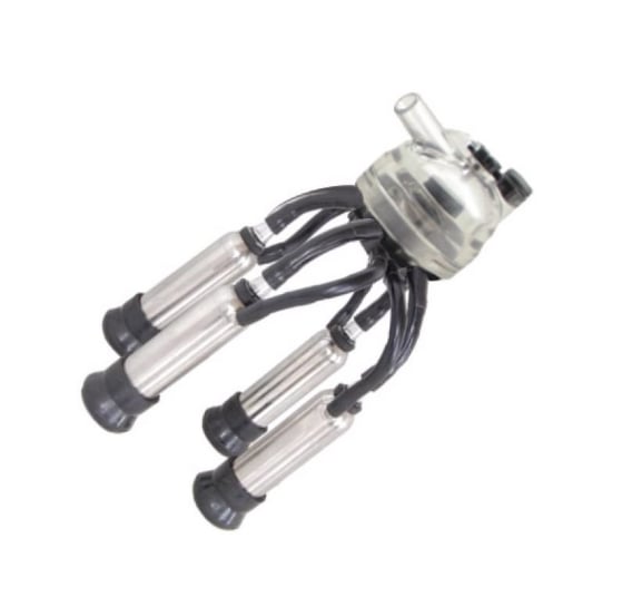 Bartech 320cc Kısa Kauçuk 4K Krom Kılıflı Komple Süt Pençesi