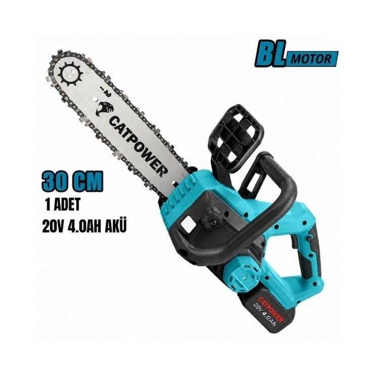 Catpower 1335 Kömürsüz Akülü Ağaç Kesme 30 cm Li-ion 20V 4.0Ah
