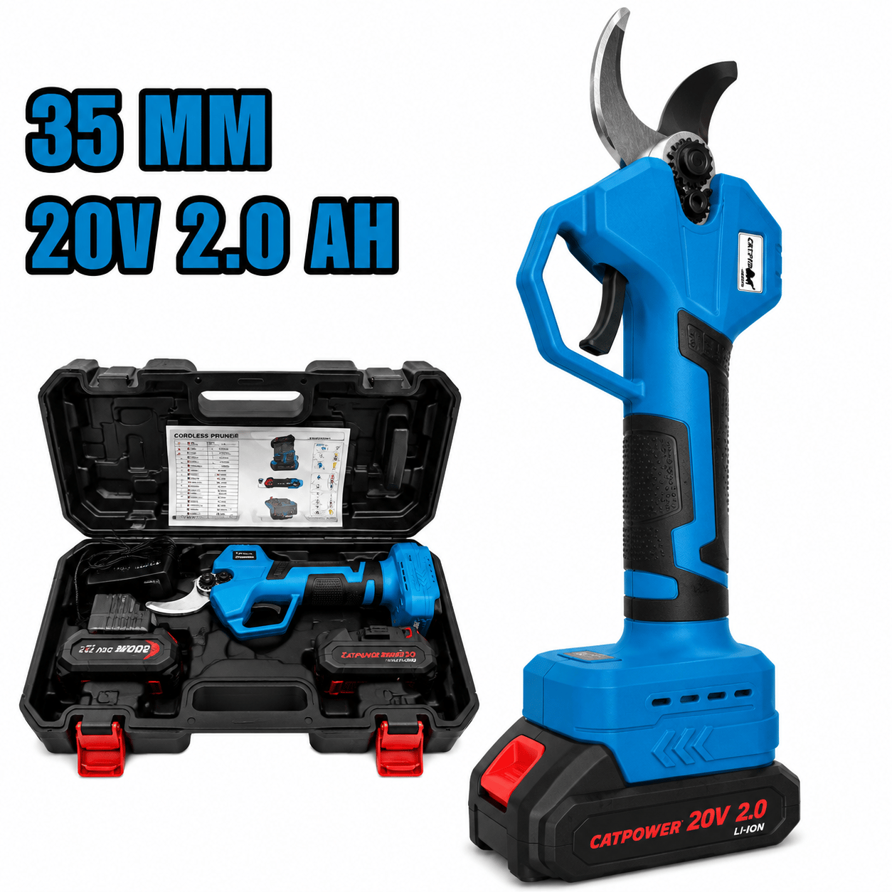 Catpower 1340 Akülü Bağ Kesme 35 mm Li-ion 20V 2.0Ah