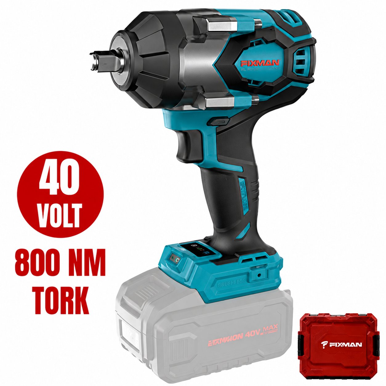Catpower 4423 Kömürsüz Akülü Somun Sıkma 1/2'' Li-ion 40V