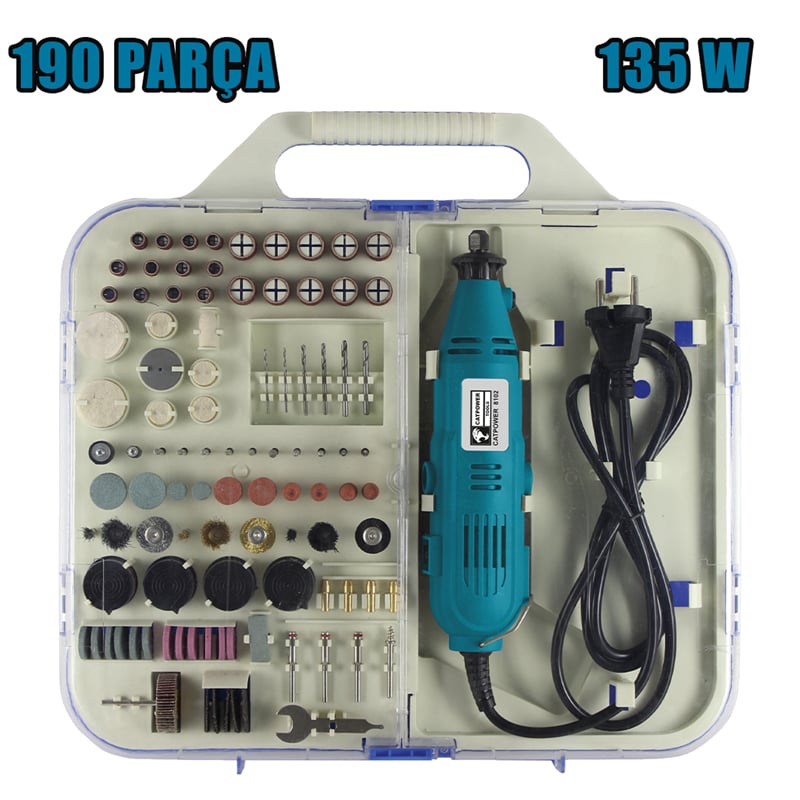 Catpower CAT8102 Gravür Taşlama Set 190 Parça  135W