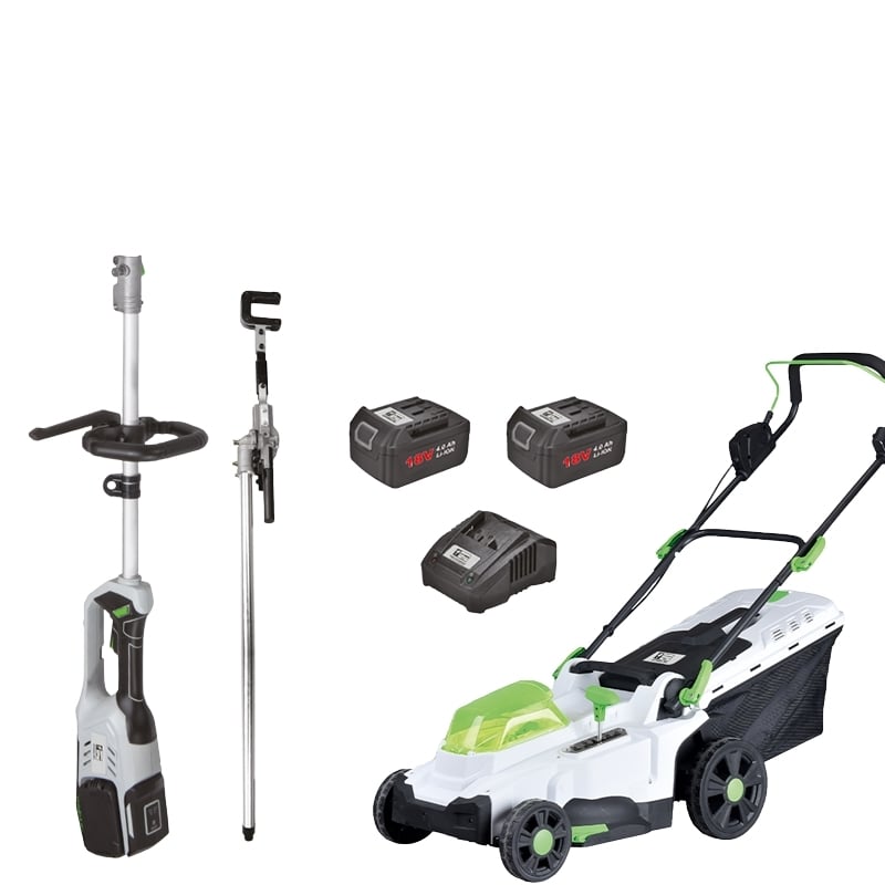 Catpower K-CAT2060SET-1 Akülü Çim Biçme+4.0Ah Akü(2Adet)+4.0Ah Şarj Aleti (2091 Multi Makina-2095 Zeytin Silkme Hediyeli)
