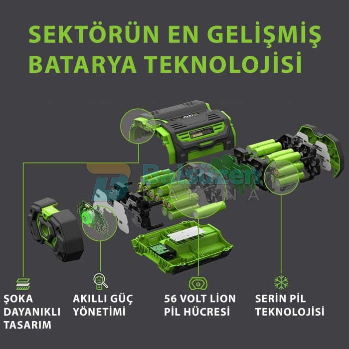 Ego Power BA2800T Lityum Batarya  5.0 Ah 280WH 2P