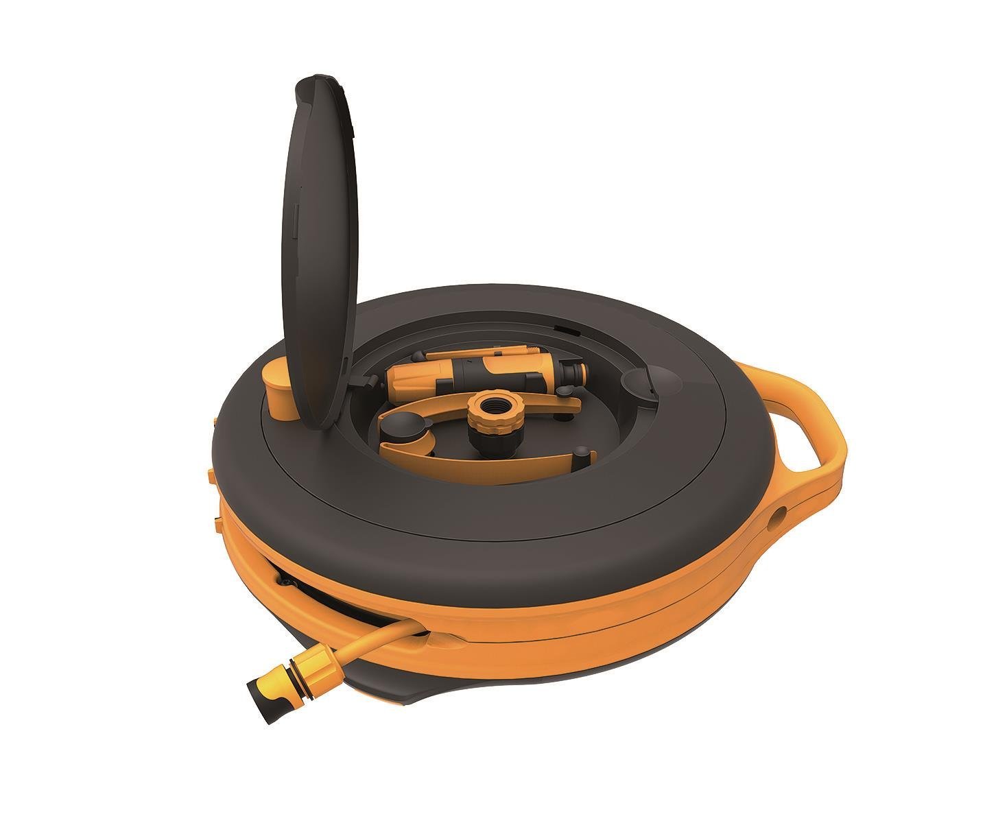 Fiskars Hortum Makara Seti S 3/8'' (9mm) 15m, Siyah