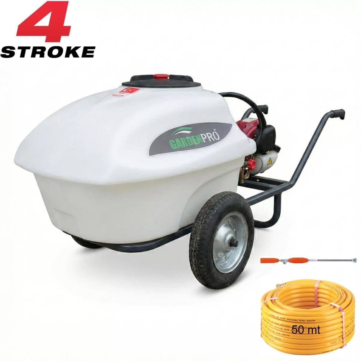 Gardenpro GP100-B GX35 Benzinli İlaçlama Makinası 100 Lt + 50 mt Hortum