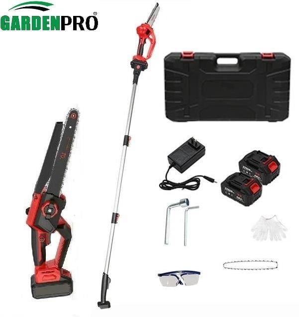 Gardenpro VST9C202 Lityum Akülü Uzatma Aparatlı Budama Testeresi