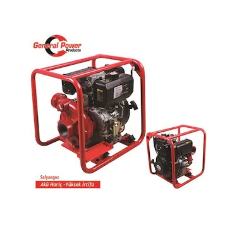 General Power GP-30DSCE-10 Dizel Su Motoru – 3'' Salyangoz Tipi – 10 HP – Marşlı / İpli