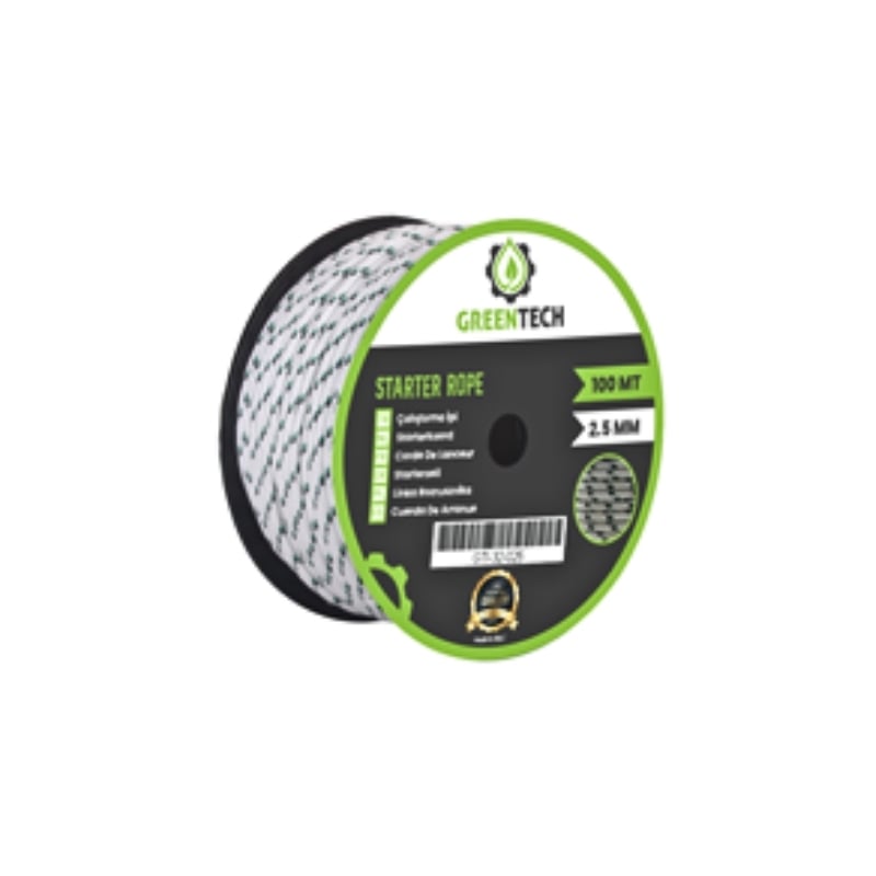 Greentech Çekme İpi – 100 mt – 2.5 mm – Yüksek Mukavemetli Polyamid Halat