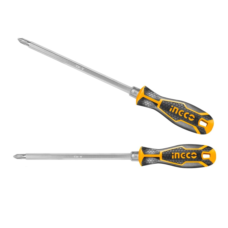 Ingco AKISD 0201  Tornavida Düz Yıldız Değişebilir SL6 Düz - PH2 Yıldız