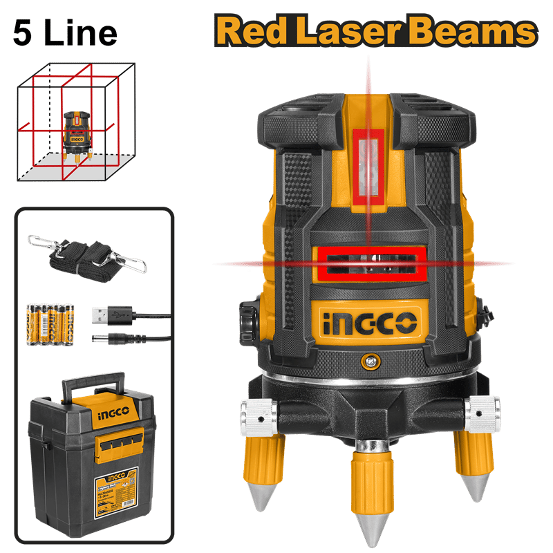 Ingco HLL306505E Lazer Şakül (Kırmızı Lazerli)