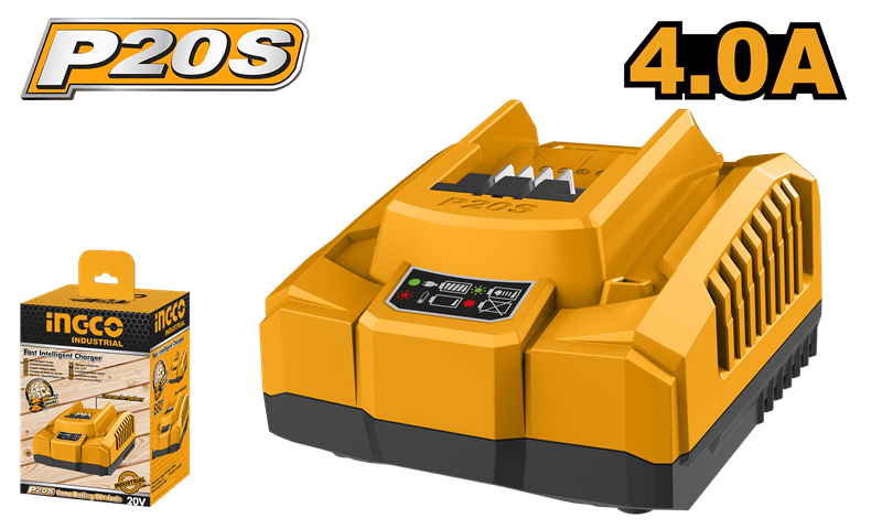 Ingco ING-FCLI20411E Hızlı Akıllı Şarj Cihazı 20V 4.0Ah