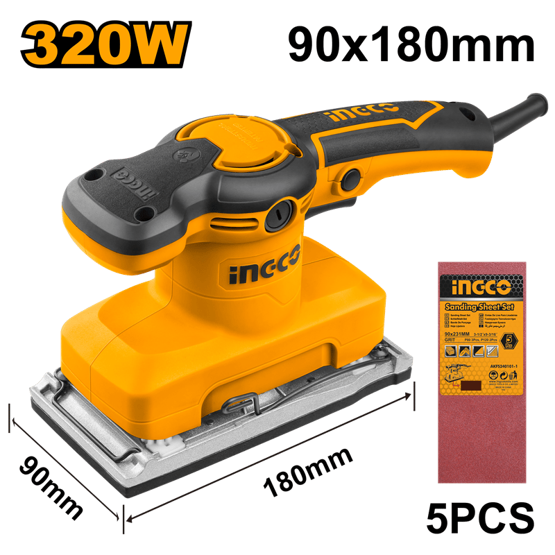 Ingco ING-FS3208 Titreşim Zımpara 320 Watt 180x90mm