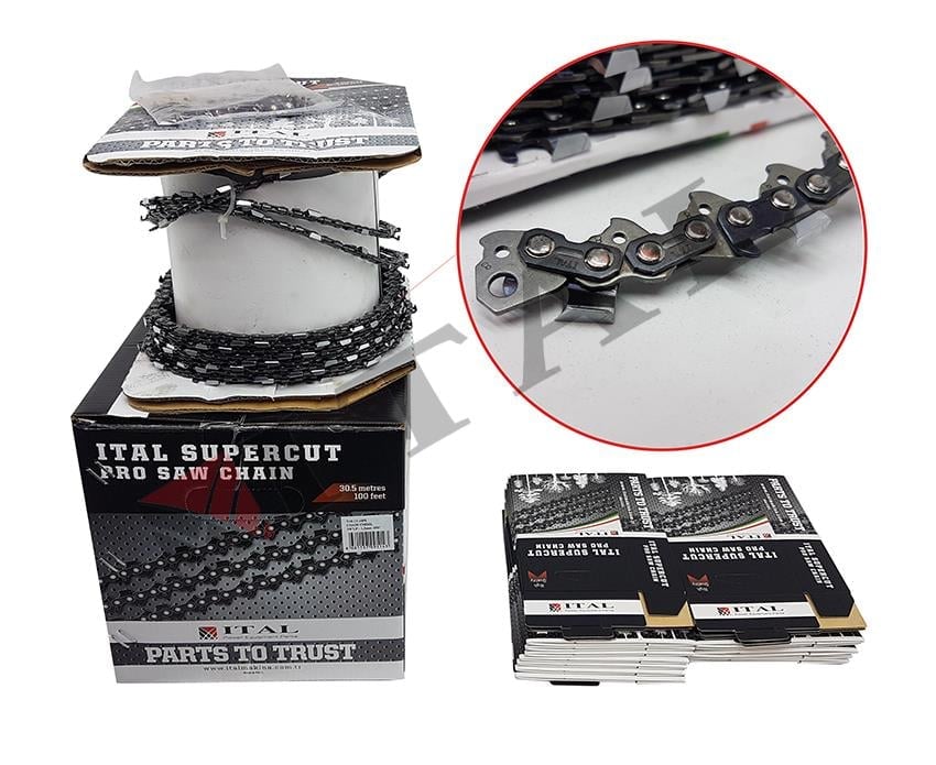 Ital Pro (3/8)91-1.3MM 100Feet 820Diş Yuvarlak Top Zincir