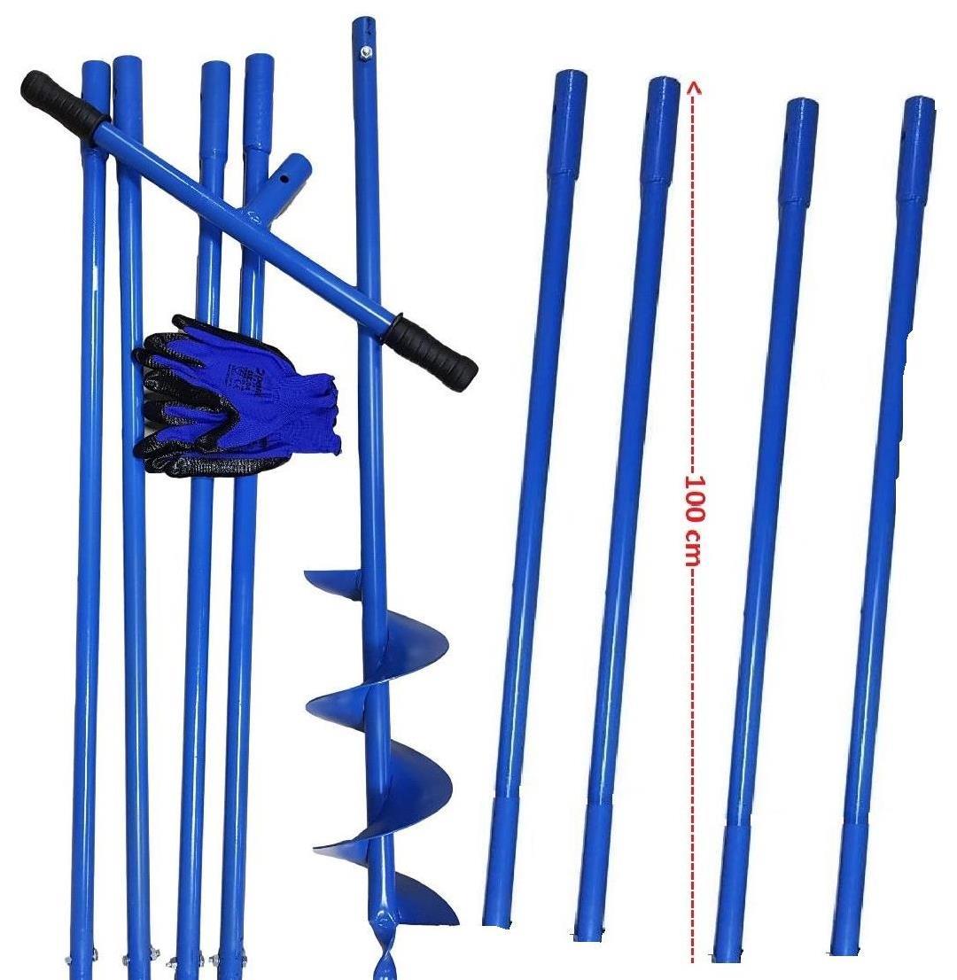 Manuel Uzatmalı Toprak Sondaj Aleti Çap 15 cm Boy 9 mt