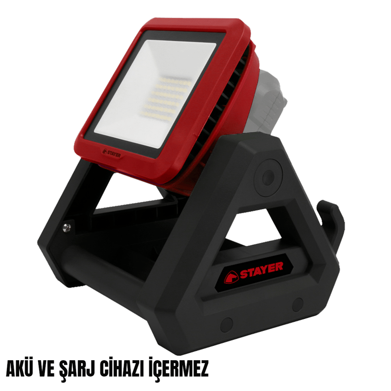 Stayer FL18VL20  Akülü Projektör 18V Li-ion 2.0Ah/4.0Ah  (Akü ve Şarj Aleti Hariç)