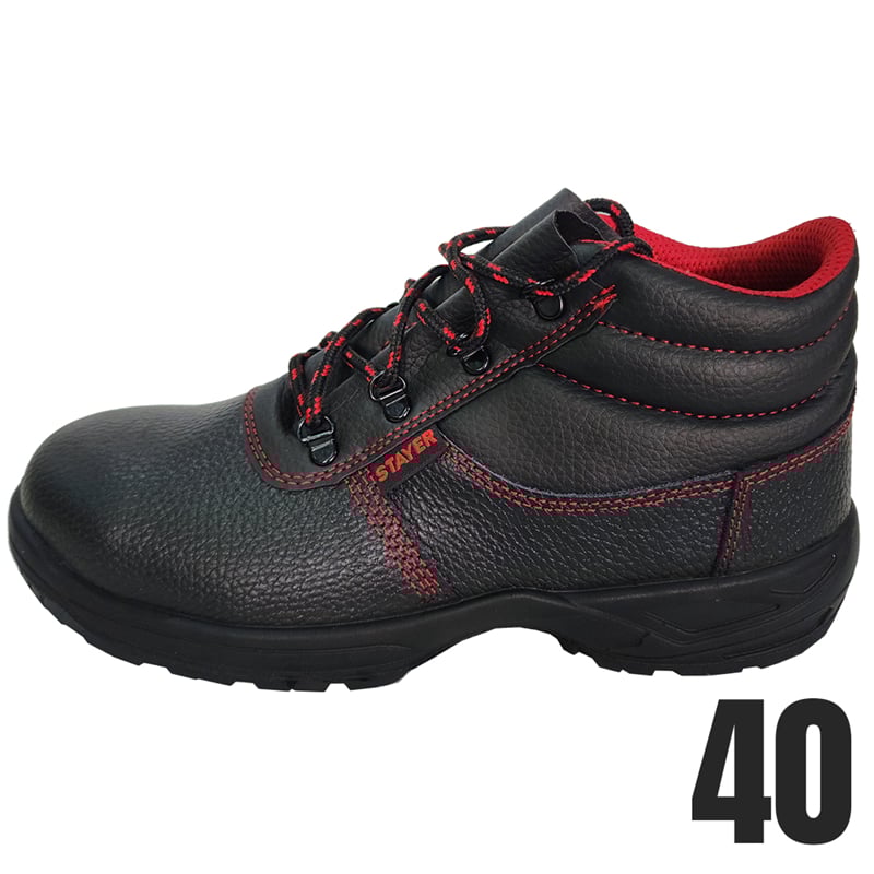Stayer ST103-40 Baskılı Yarma Deri/Çelik Burun  Bot