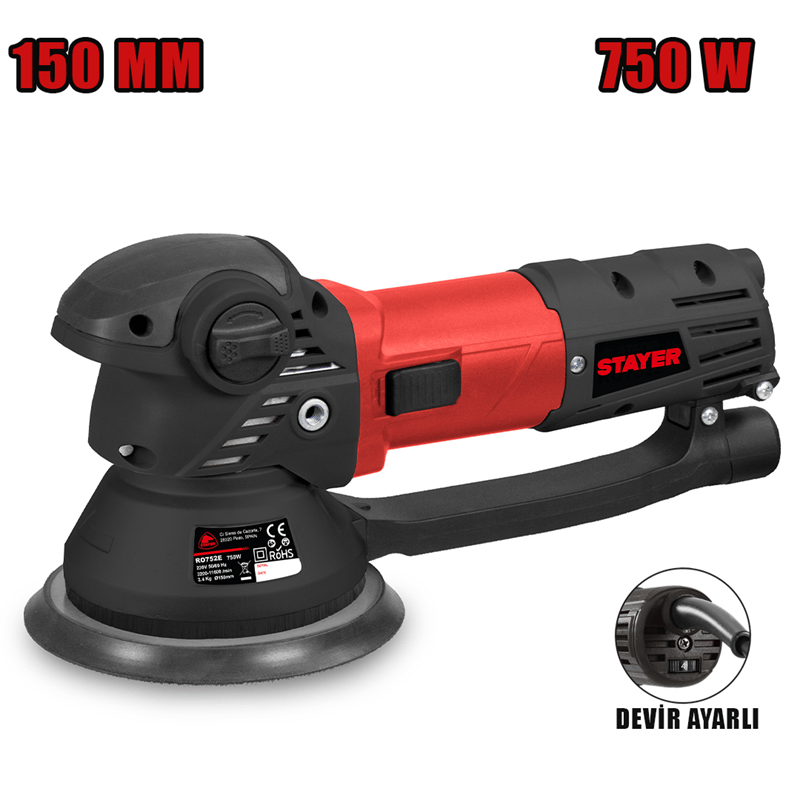 Stayer STY-RO752EK Eksantrik Zımpara 750W