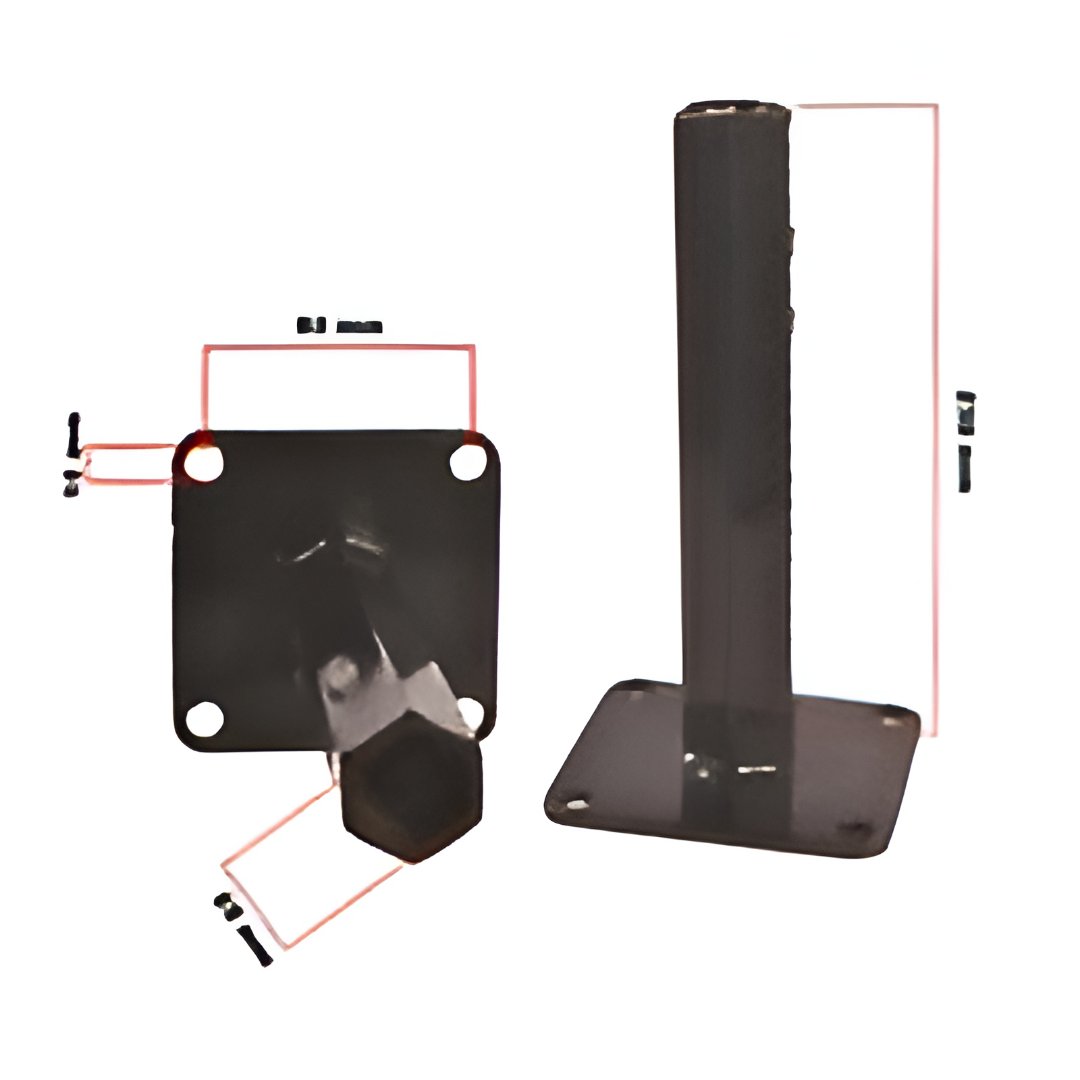 Taral Poyra 27 mm Altıköşe 23 cm Uzunluk Teker Bağlantı Parçası