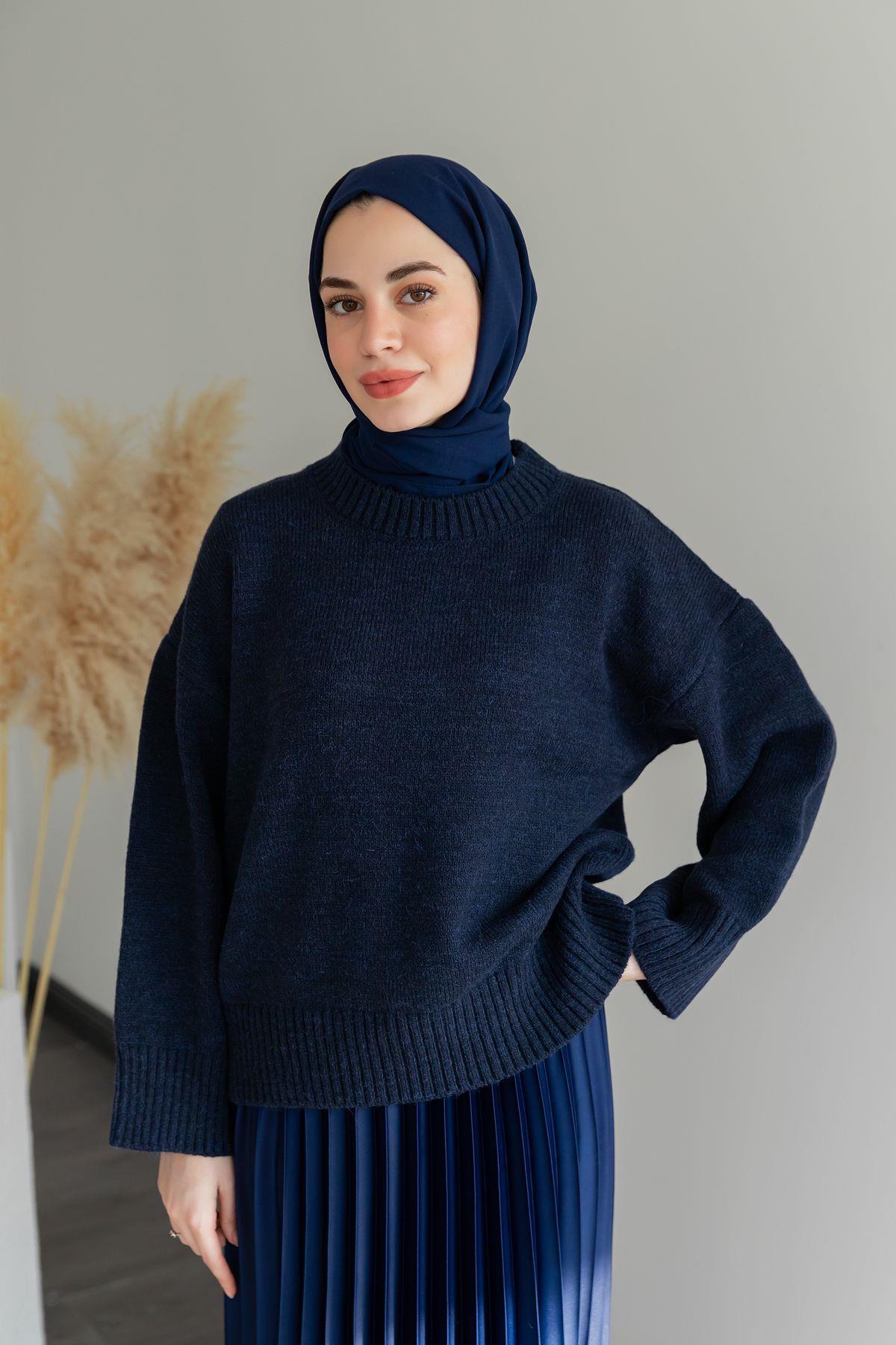 Oversize Kazak - Lacivert