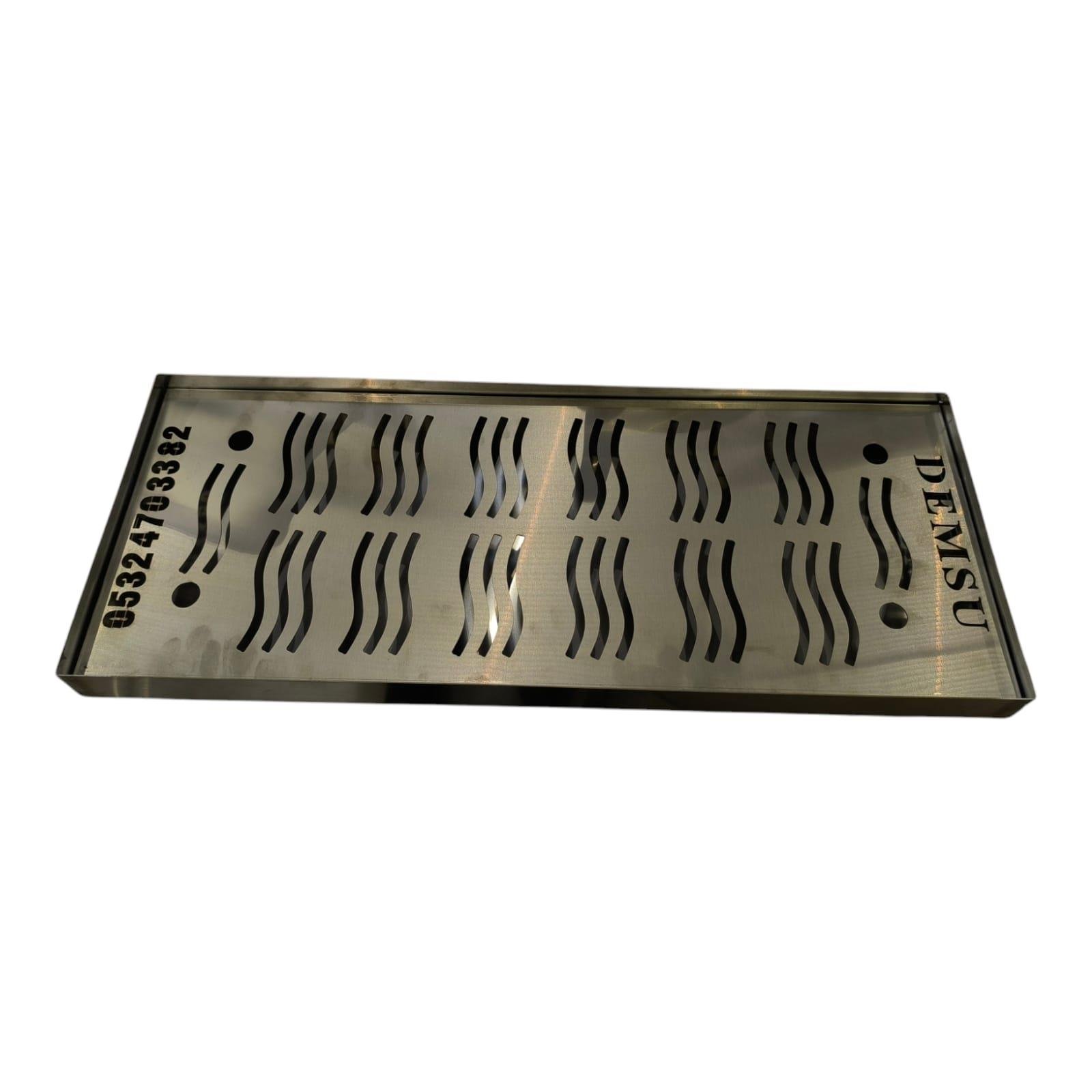 Demsu 430 Krom 3 Demlikli Çay Kazanı Damlalığı 18 x 60 Cm