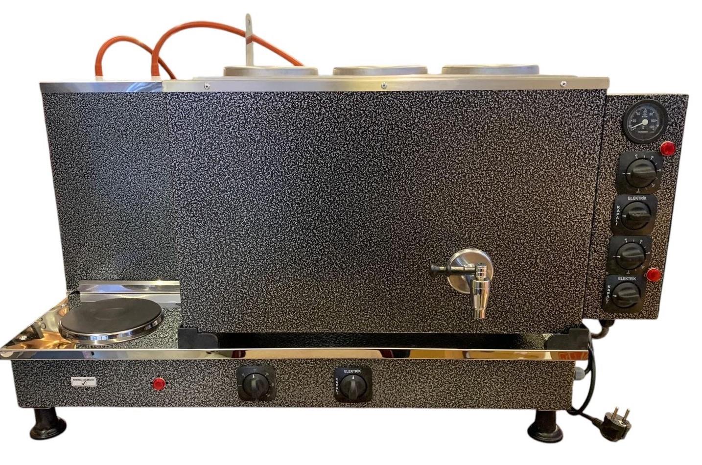 Demsu Plus 3 Demlikli Chromat Elektrikli Full Otomatik Çay Kazanı