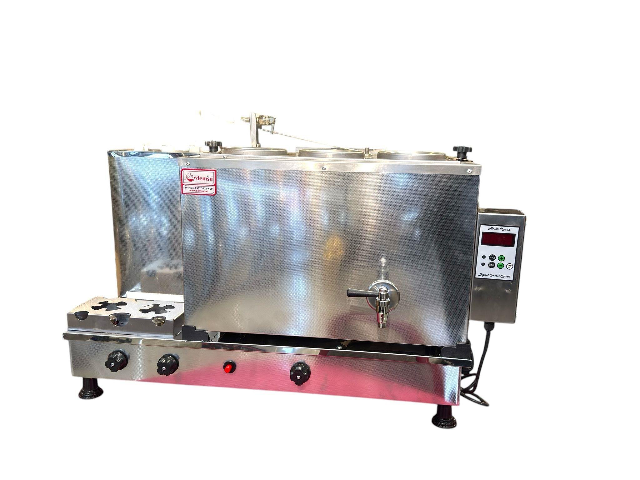 Demsu Plus 3 Demlikli İnoks Tam Akıllı Prosmart Çay Kazanı