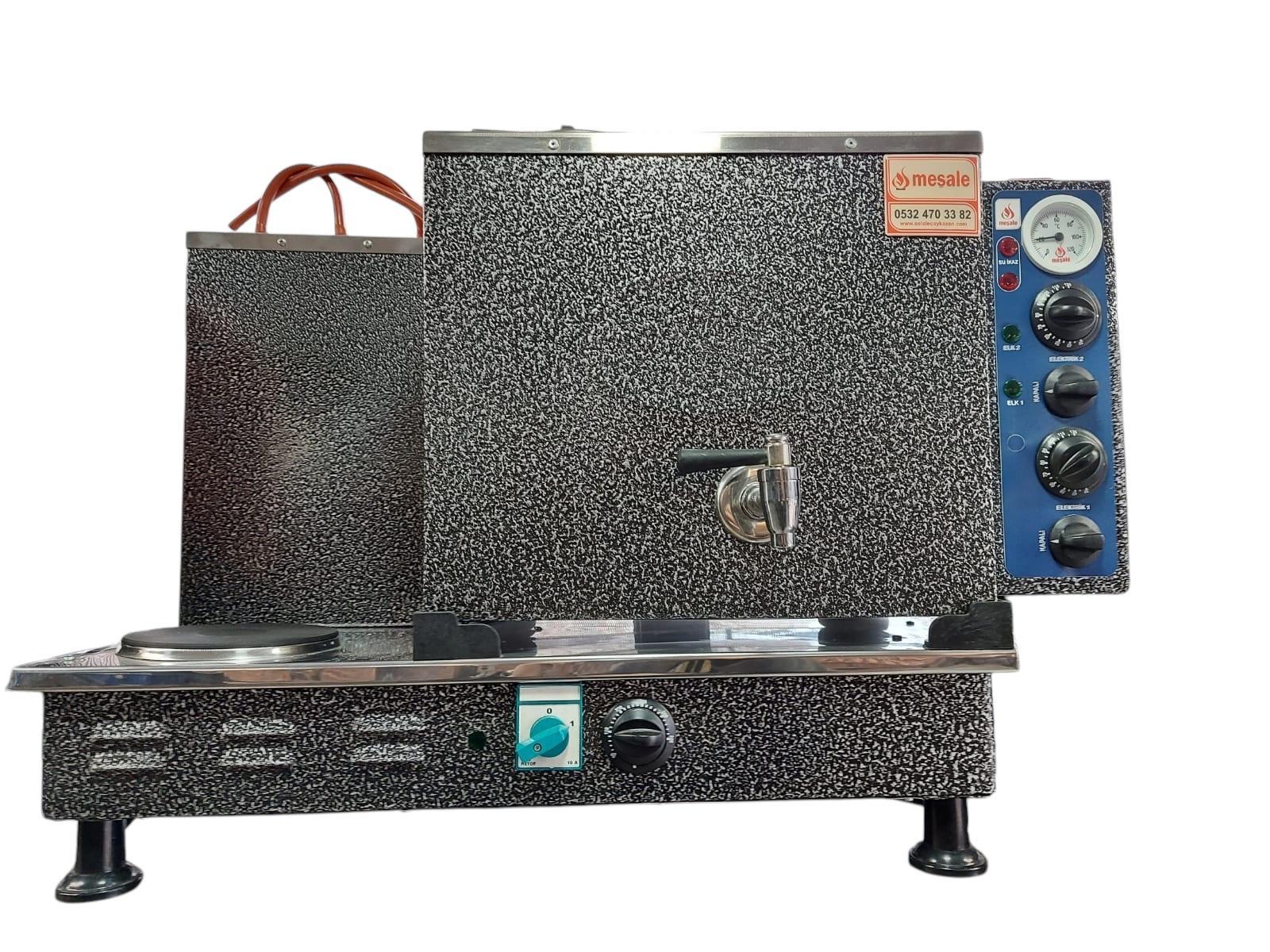 Meşale 2 Demlikli Chromat Full Elektrikli Çay Kazanı